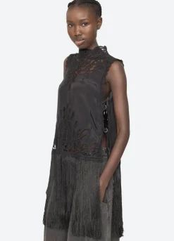 Adelina Battenberg lace vest