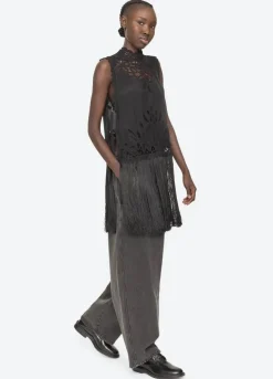 Adelina Battenberg lace vest