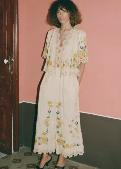 Adonna Embroidery Pants