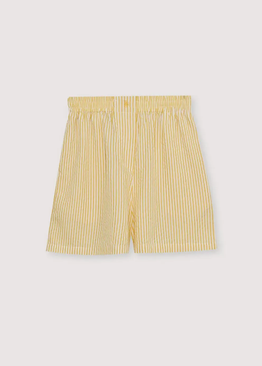 Alheli Woman Short Mimosa Yellow Stripes