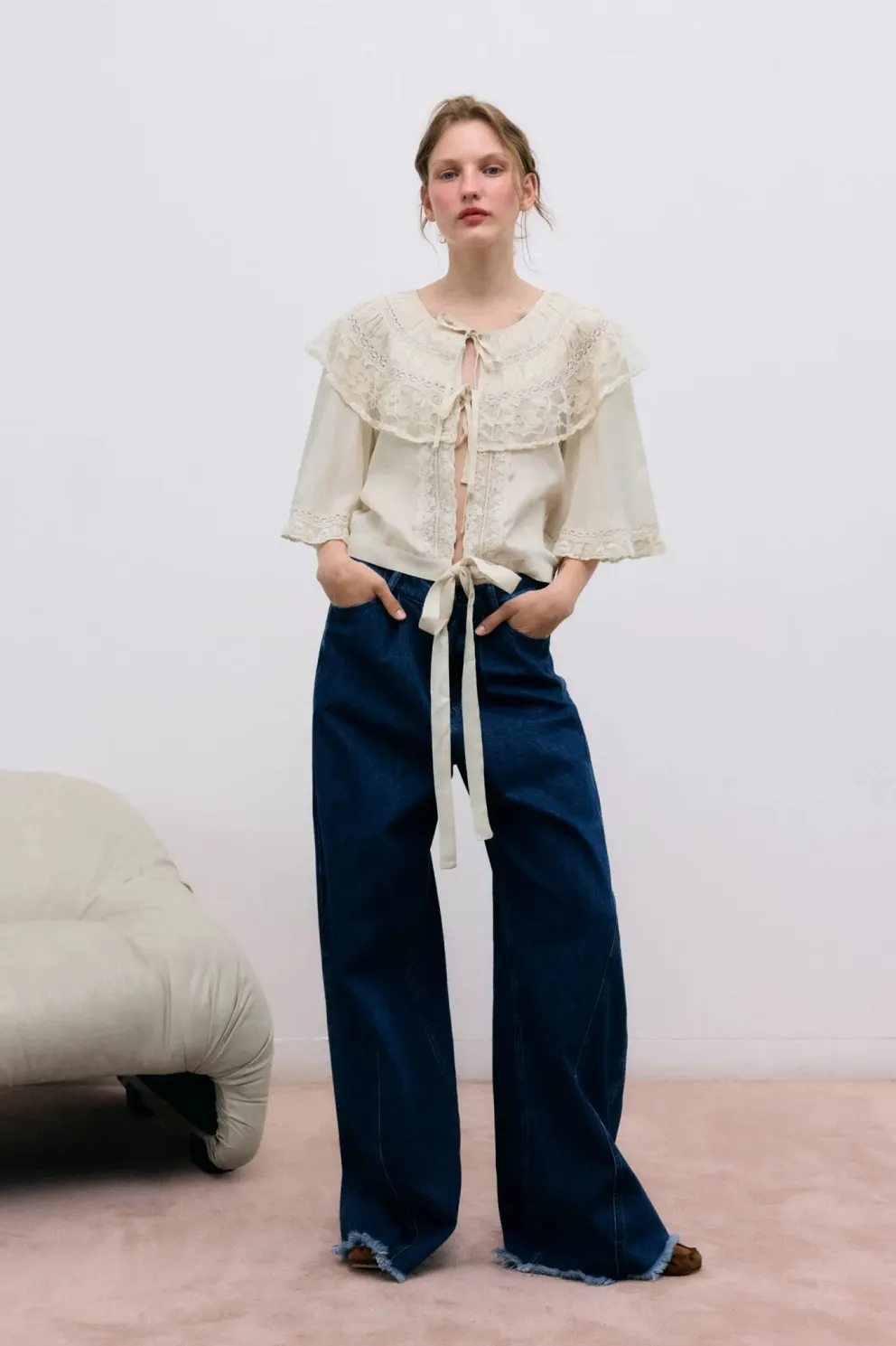 Ammi Woman Blouse Ecru