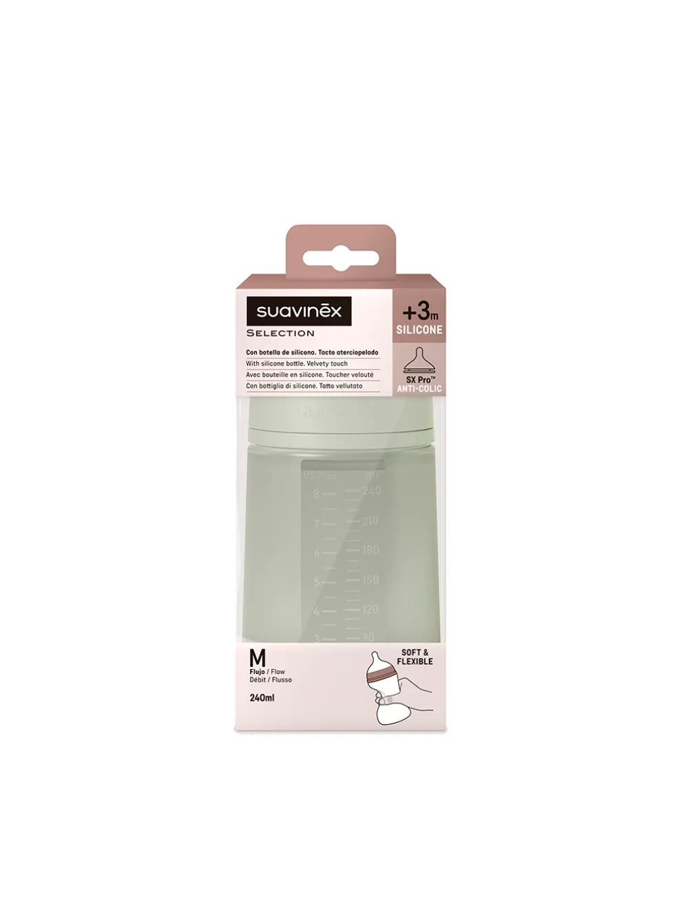 Antykolkowa butelka silikonowa SX Pro Colour Essence
