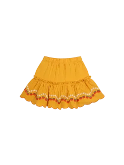 Apple Flower Crinkled Skirt