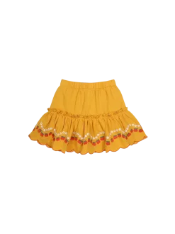 Apple Flower Crinkled Skirt