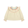Apple Flower Ruffle Blouse