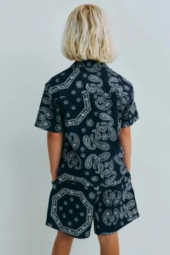Aster Shirt Kids Bandana Print