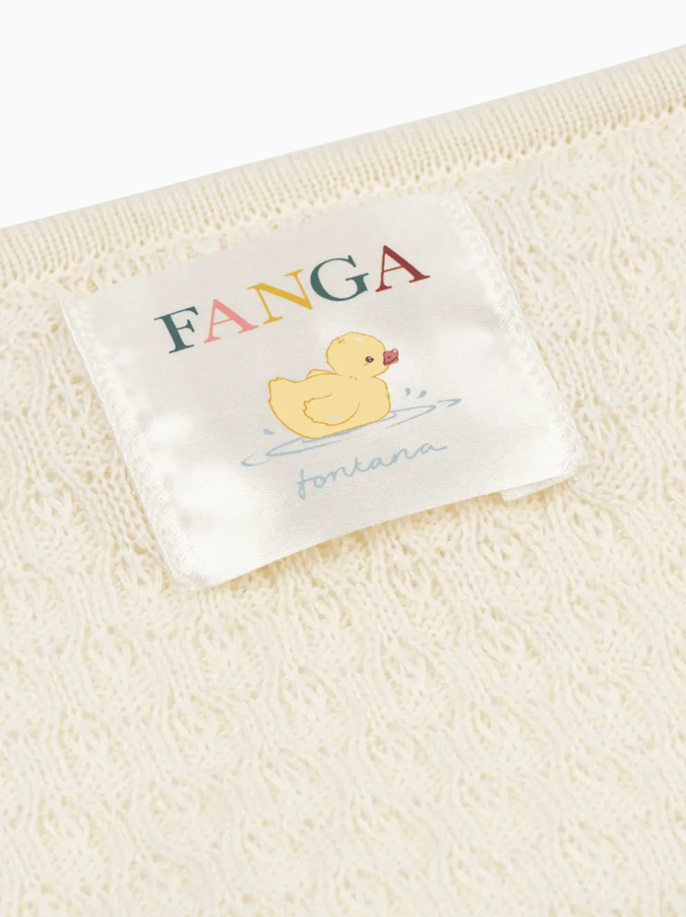 Bawełniany kocyk Fanga Venti Pointelle Blanket