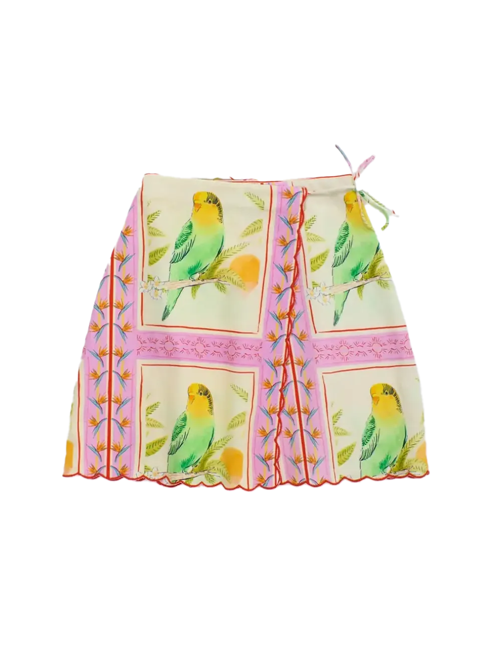Birds Patchwork Skirt