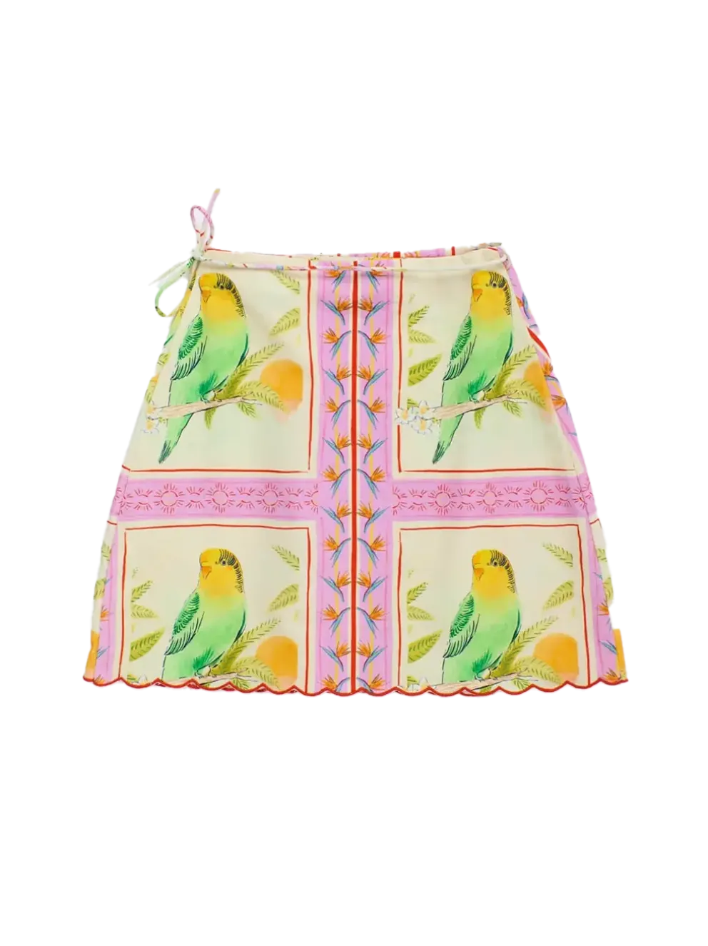Birds Patchwork Skirt