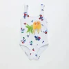 Blossom Birds Swimsuit White