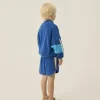 Blue Color Block Shorts