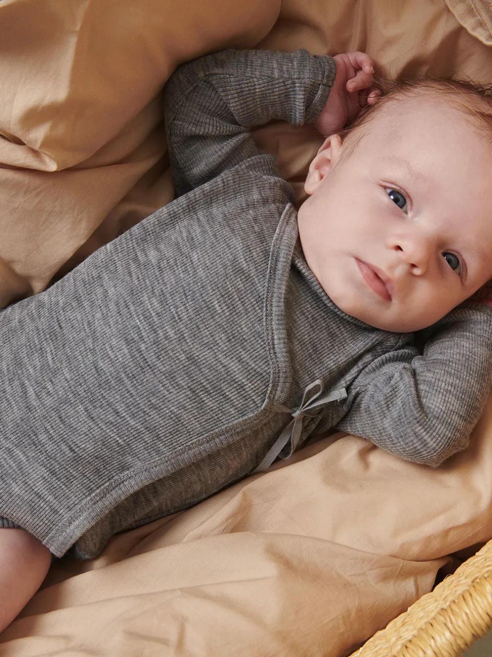 Body kopertowe z wełny merino Belita Rib