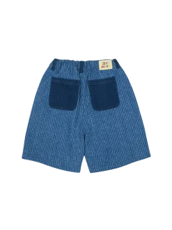 Broccoli Stripe Denim Shorts