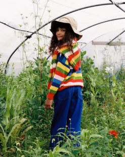 Canela Jumper Tulip Red Multicolor Stripes