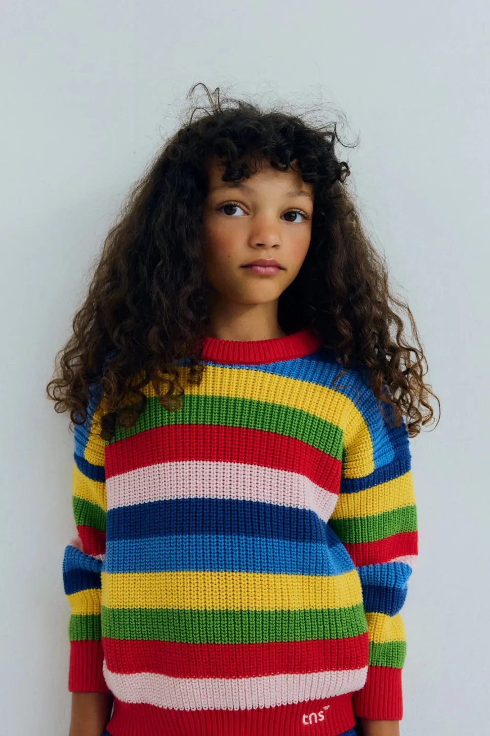 Canela Jumper Tulip Red Multicolor Stripes