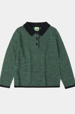 Cienka bluza z wełny merino Polo Shirt
