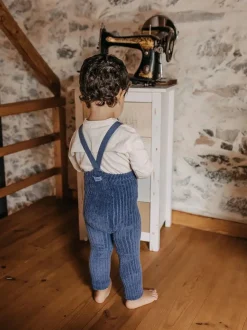 Ciepłe bawełniane legginsy Granny teddy GOTS