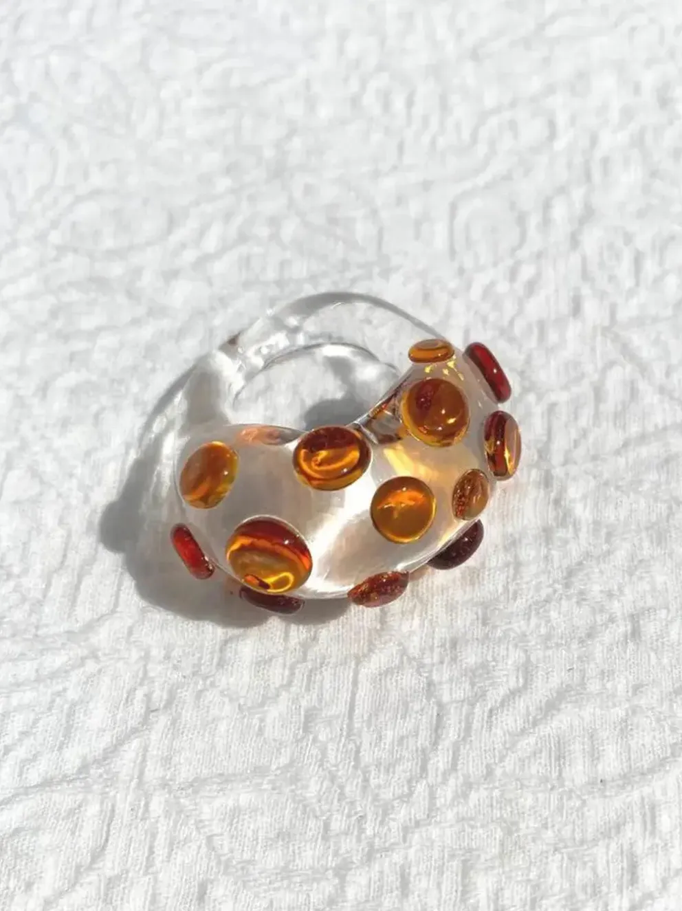 Confetti Glass Ring