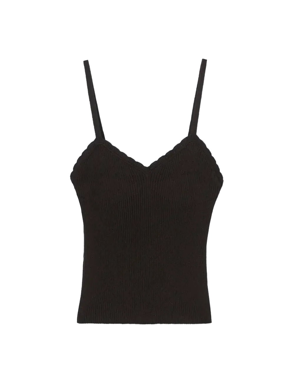 Cotton & Silk Ribbed Tank Top