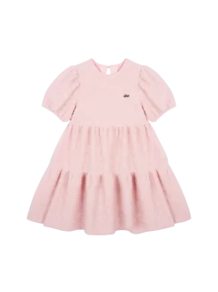 Crinkled Puff Dress