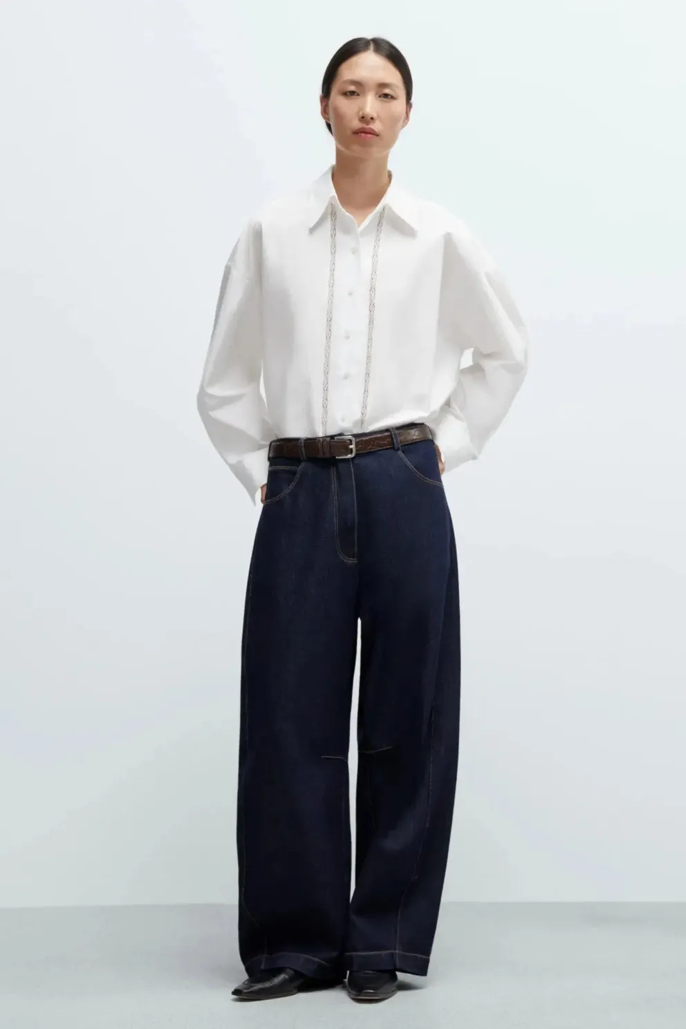 Curved Baggy Jeans