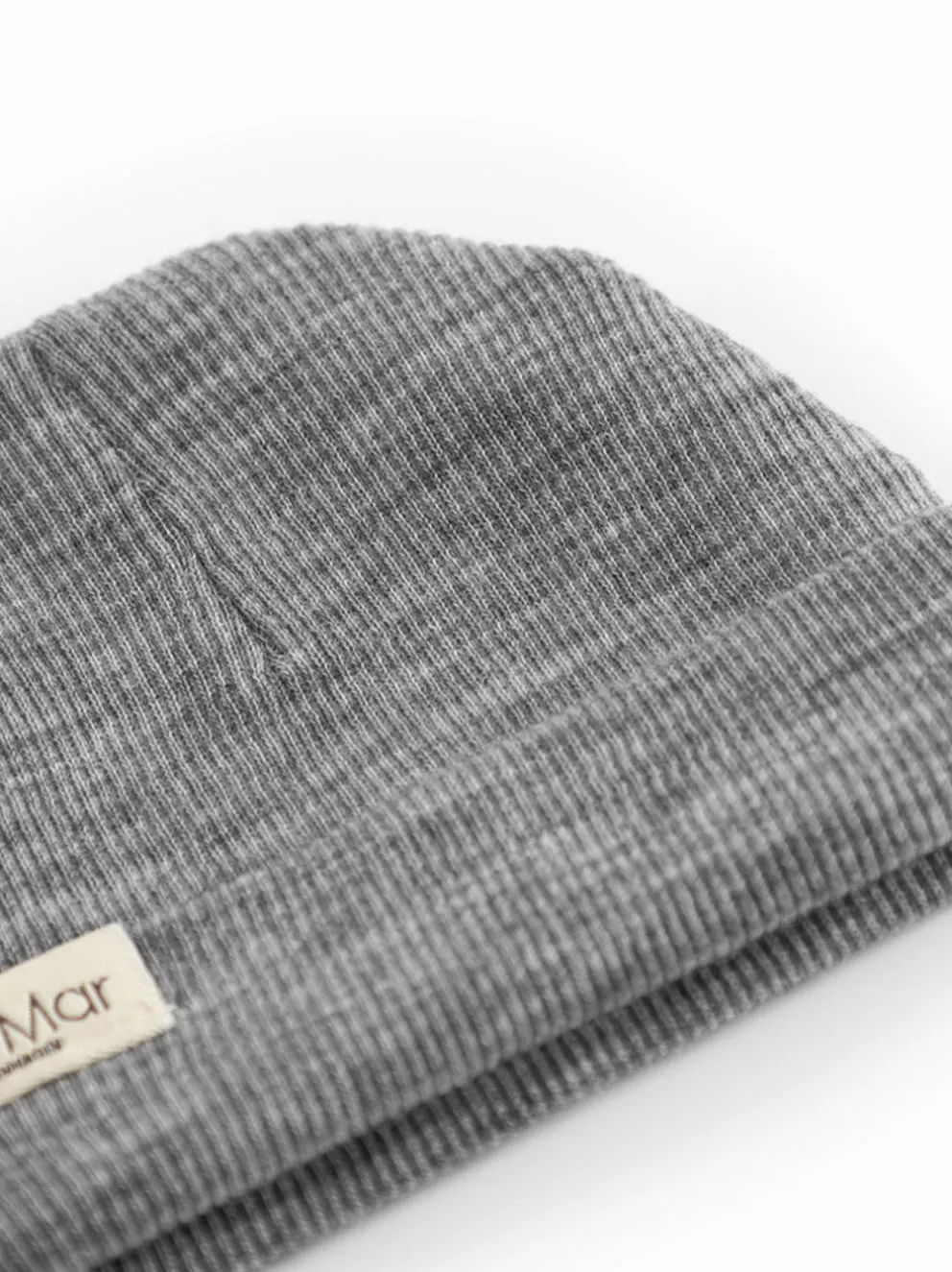 Czapeczka niemowlęca z merino Aiko Rib