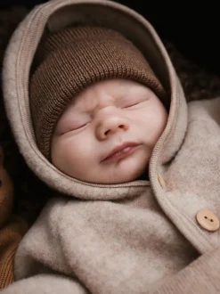 Czapka niemowlęca merino Beanie Newborn 0+