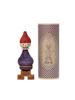Drewniana retro układanka Stick Figure