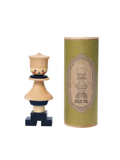 Drewniana retro układanka Stick Figure