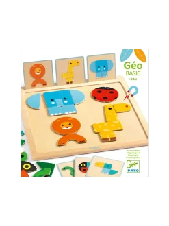 drewniana układanka magnetyczna dla najmłodszych GEO BASIC