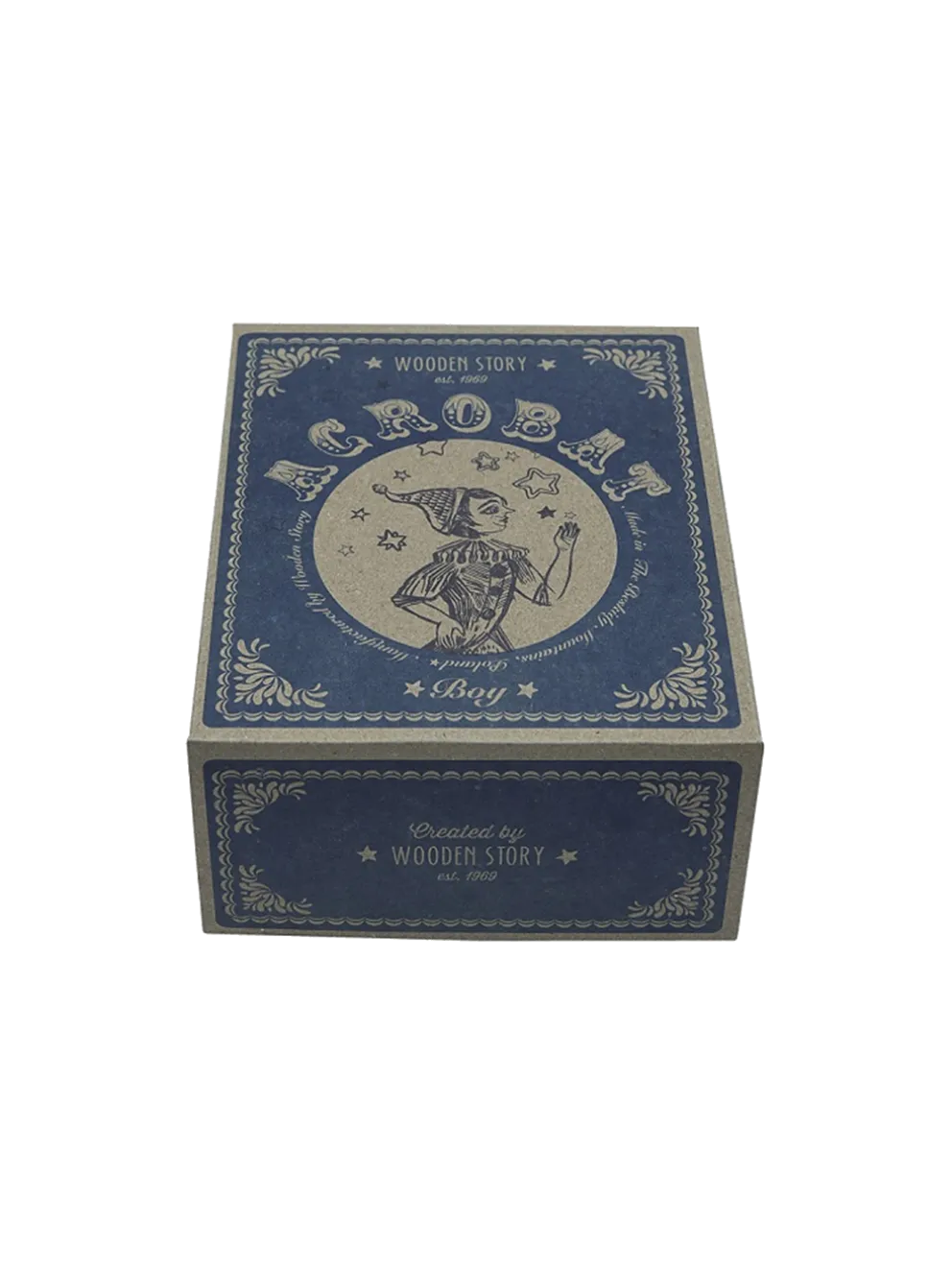 Drewniana zabawka vintage Akrobata