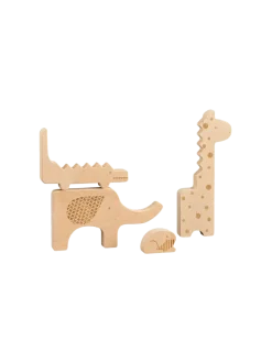 drewniane puzzle safari
