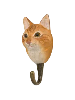 Drewniany haczyk Kot