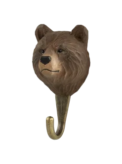 Drewniany haczyk Niedźwiedź