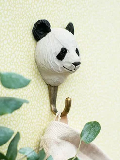 Drewniany haczyk Panda