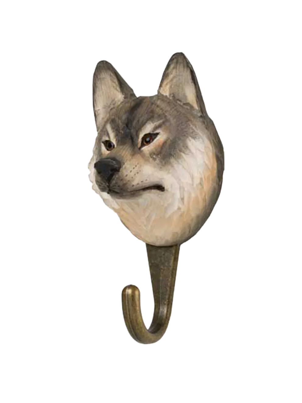 Drewniany haczyk Wilk
