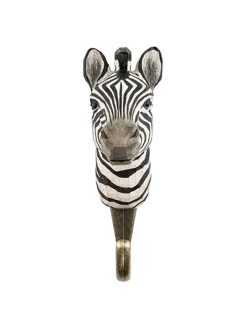 Drewniany haczyk Zebra