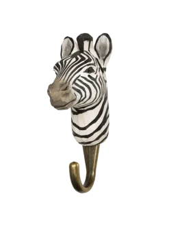 Drewniany haczyk Zebra
