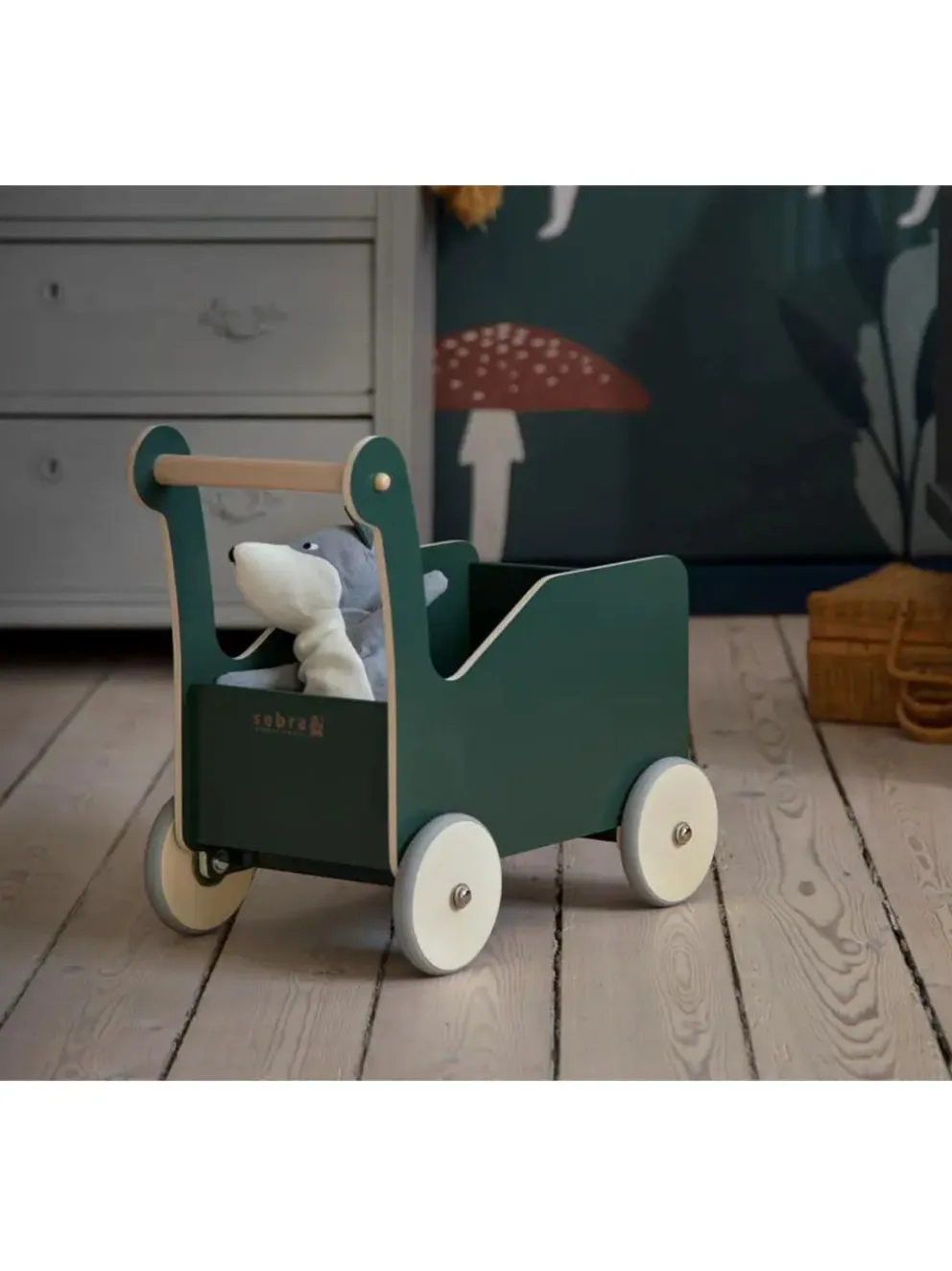 drewniany pchacz Baby Walker