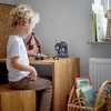Drewniany stołek z funkcją przechowywania Bas Stool