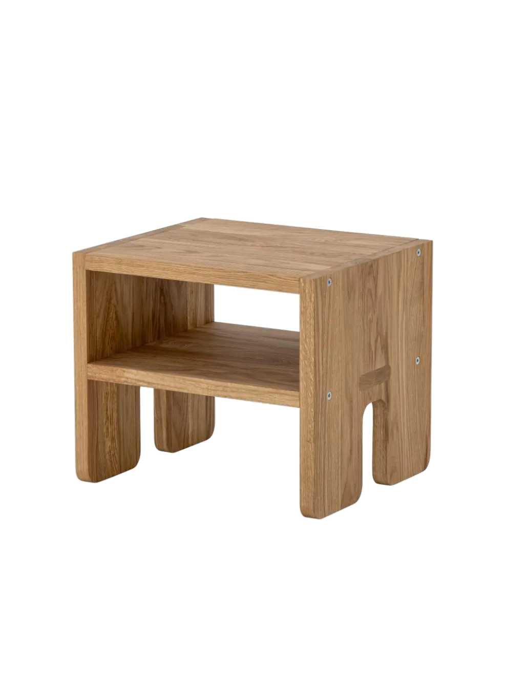 Drewniany stołek z funkcją przechowywania Bas Stool