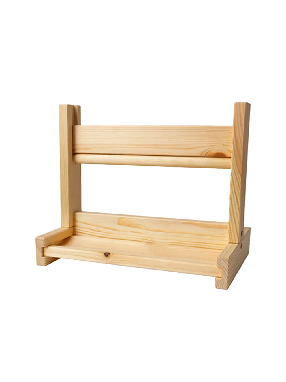 Drewniany stojak na kolorowankę w rolce