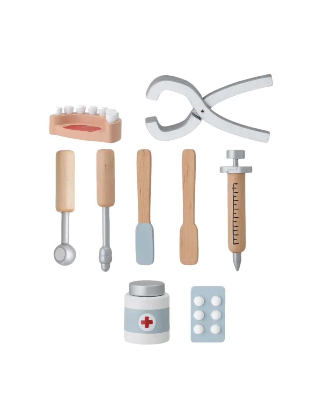 drewniany zestaw małego dentysty Eleo Dentist Play Set