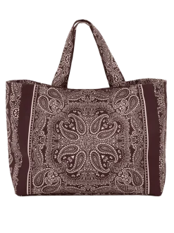 Duża torba shopper Capri Burgundy