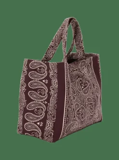 Duża torba shopper Capri Burgundy