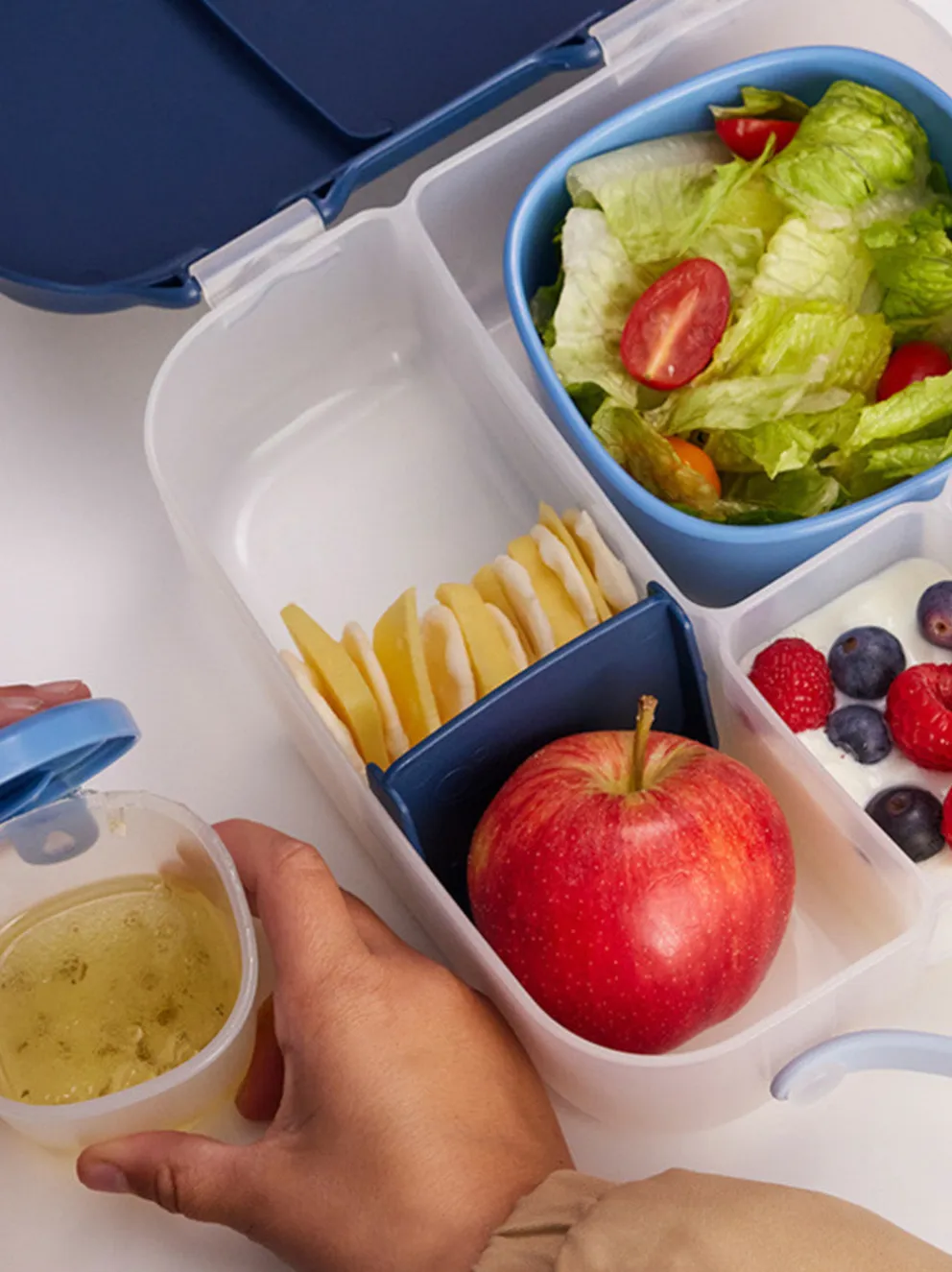 Duży szczelny lunchbox z przegródkami