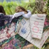 Dwustronna pikowana narzuta z bawełny