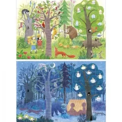 dwustronne puzzle Dzień i Noc