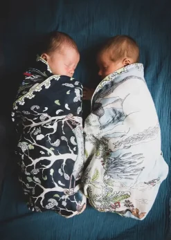 Dwustronny kocyk muślinowy