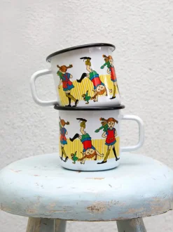 Emaliowany kubek retro Pippi 3.7 dl